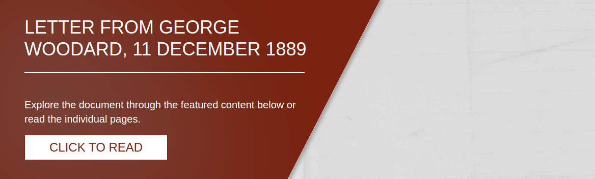 Letter from George Woodard, 11 December 1889 [LE-12351]