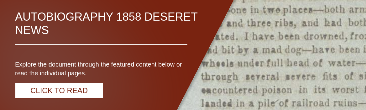 Autobiography 1858 Deseret News [A-4]