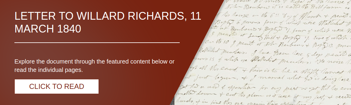 Letter to Willard Richards, 11 March 1840 [LE-11641]