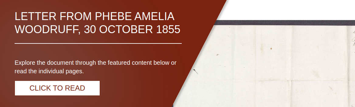 Letter from Phebe Amelia Woodruff, 30 October 1855 [LE-40341]