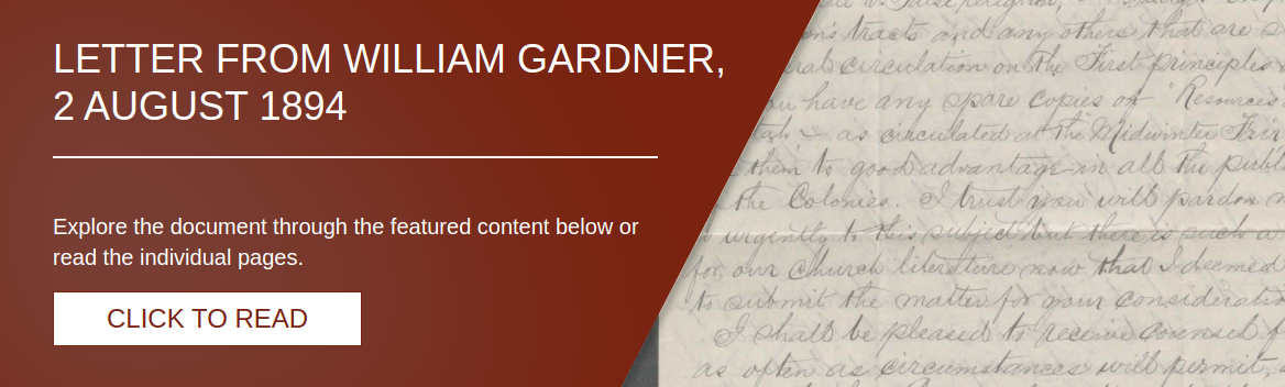 Letter from William Gardner, 2 August 1894 [LE-40150]