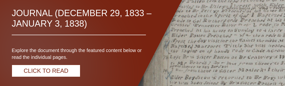 Journal (December 29, 1833 – January 3, 1838)