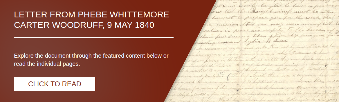 Letter from Phebe Whittemore Carter Woodruff, 9 May 1840 [LE-250]