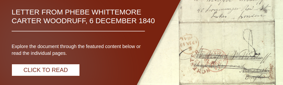 Letter from Phebe Whittemore Carter Woodruff, 6 December 1840 [LE-414]